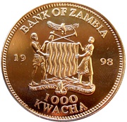 1000 Kwacha Princess Diana obverse image