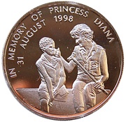 1000 Kwacha Princess Diana, Zambia, 1998 reverse image
