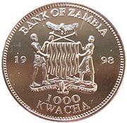 1000 Kwacha Princess Diana obverse image