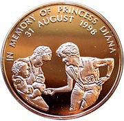 1000 Kwacha Princess Diana, Zambia, 1998 reverse image