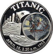 1000 Kwacha Titanic 1st obverse, Zambia, 1998 reverse image