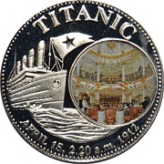 1000 Kwacha Titanic 1st obverse, Zambia, 1998 reverse image