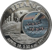 1000 Kwacha Titanic 1st obverse, Zambia, 1998 reverse image