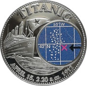 1000 Kwacha Titanic 1st obverse, Zambia, 1998 reverse image