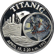 1000 Kwacha Titanic 2nd obverse, Zambia, 1998 reverse image
