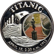 1000 Kwacha Titanic, Zambia, 1998 reverse image