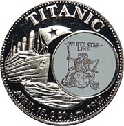 1000 Kwacha Titanic, Zambia, 1998 reverse image