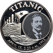 1000 Kwacha Titanic, Zambia, 1998 reverse image