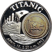 1000 Kwacha Titanic, Zambia, 1998 reverse image