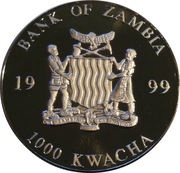1000 Kwacha 20€ Note - reverse obverse image