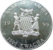 1000 Kwacha - Elizabeth II Wedding of Prince Edward and Sophie obverse image