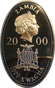 1000 Kwacha - Elizabeth II Queen Mother obverse image