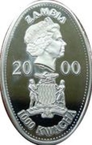 1000 Kwacha - Elizabeth II Queen Mother obverse image