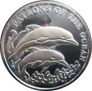 1000 Kwacha Dolphins, Zambia, 2001 reverse image