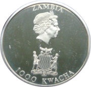 1000 Kwacha - Elizabeth II The Queen Mother obverse image