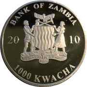 1000 Kwacha Giant Hornet obverse image