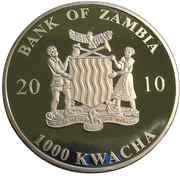 1000 Kwacha Tsetse Fly obverse image