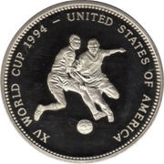 2000 Kwacha XV Soccer World Cup 1994, Zambia, 1994 reverse image