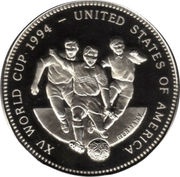 2000 Kwacha XV Soccer World Cup 1994 reverse image