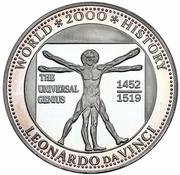 2000 Kwacha Leonardo Da Vinci, Zambia, 1997 reverse image
