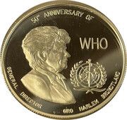 2500 Kwacha World Health Organization, Zambia, 1998 reverse image