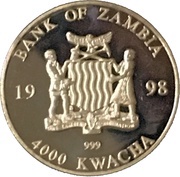 4000 Kwacha King Hussein obverse image