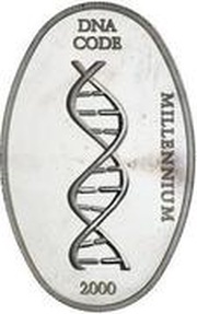 4000 Kwacha DNA code, Zambia, 2000 reverse image