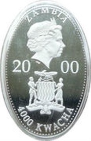 4000 Kwacha - Elizabeth II Marco Polo obverse image