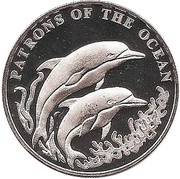 4000 Kwacha Dolphins, Zambia, 2001 reverse image