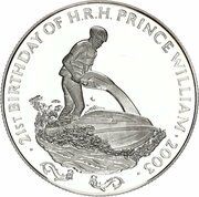 4000 Kwacha - Elizabeth II Prince William, Zambia, 2003 reverse image