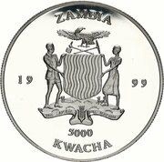 5000 Kwacha Lions obverse image