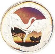 5000 Kwacha Elephant, Zambia, 2002 reverse image
