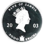 5000 Kwacha Elephant, Multicoloured obverse image