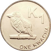 1 Kwacha, Zambia, 2012-2019 reverse image