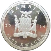 1000 Kwacha African Buffalo obverse image