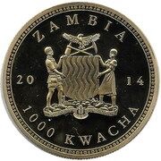 1000 Kwacha African Hippo obverse image
