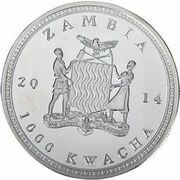 1000 Kwacha African Hippo obverse image