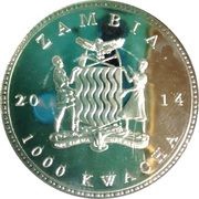 1000 Kwacha African Lion obverse image