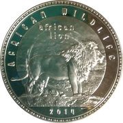 1000 Kwacha African Lion, Zambia, 2014 reverse image
