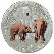 1000 Kwacha Asian Elephant reverse image