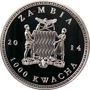 1000 Kwacha Hyacinth Macaw obverse image