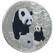 1000 Kwacha Giant Panda, Zambia, 2014 reverse image