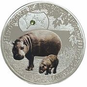 1000 Kwacha Pygmy Hippopotamus, Zambia, 2014 reverse image