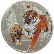 1000 Kwacha Siberian Tiger, Zambia, 2014 reverse image
