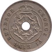 ½ Penny - George VI obverse image