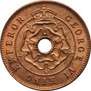½ Penny - George VI obverse image