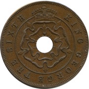 1 Penny - George VI obverse image
