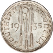3 Pence - George V reverse image