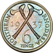 6 Pence - George VI reverse image