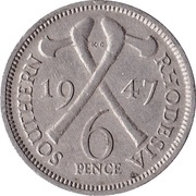 6 Pence - George VI reverse image